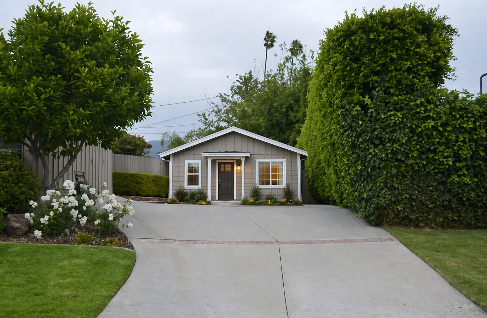 EliteBlvd garage conversion — after, finished ADU-style cottage